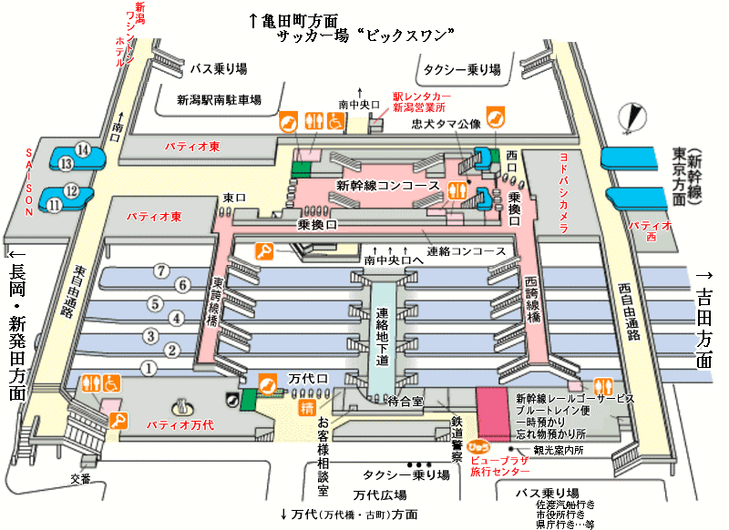 コーエイ印刷 案内図 新潟駅 コーエイ印刷 案内図 新潟駅